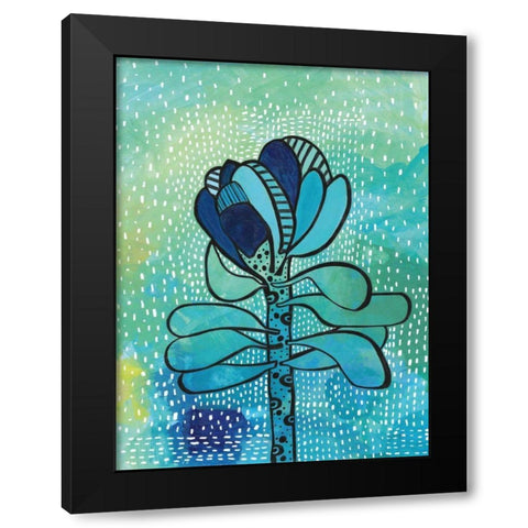 Nourish Black Modern Wood Framed Art Print by Mack, Lynn