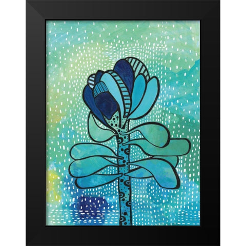 Nourish Black Modern Wood Framed Art Print by Mack, Lynn