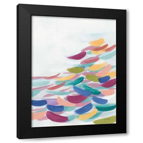 Drift Pastel Black Modern Wood Framed Art Print with Double Matting by Maye, Jo