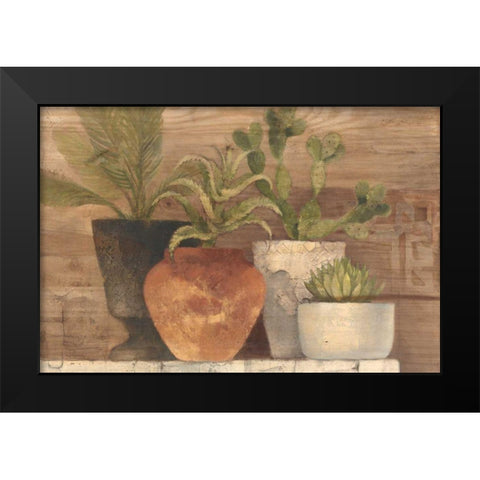 Desert Still Life Light Crop Black Modern Wood Framed Art Print by Hristova, Albena
