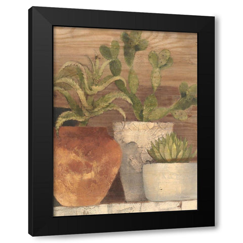 Desert Still Life Light Crop Black Modern Wood Framed Art Print by Hristova, Albena