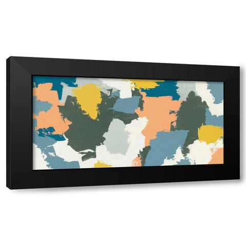 Happy III Green Black Modern Wood Framed Art Print by Hershey, Moira