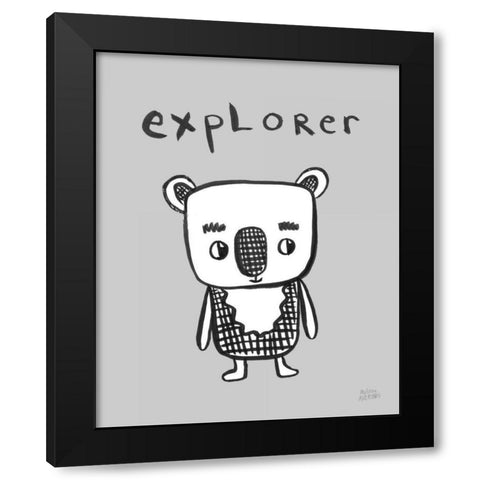 Scandy Baby VI Black Modern Wood Framed Art Print by Averinos, Melissa
