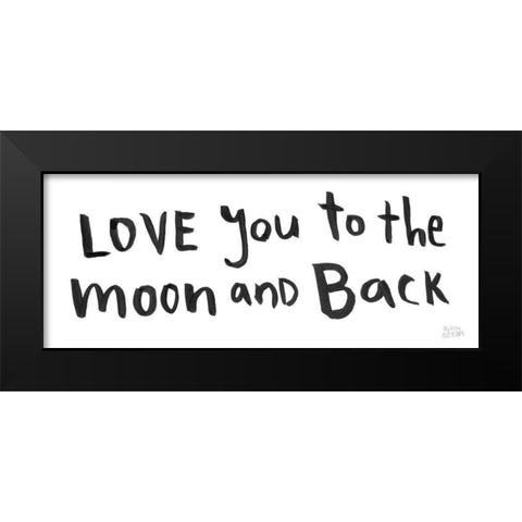 Scandy Baby X Black Modern Wood Framed Art Print by Averinos, Melissa