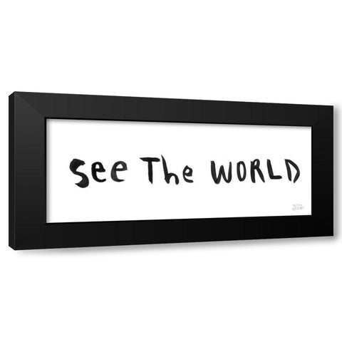 Scandy Baby XI Black Modern Wood Framed Art Print with Double Matting by Averinos, Melissa
