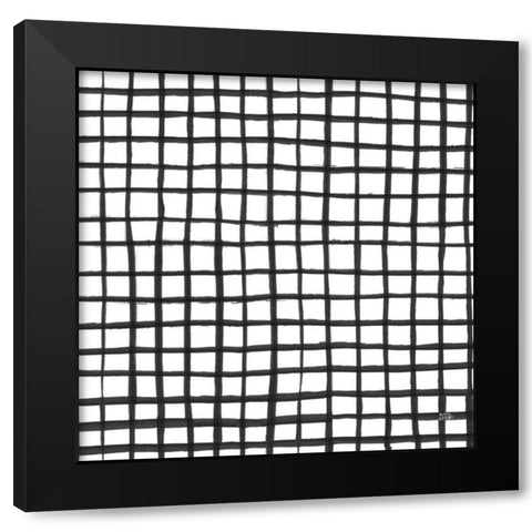 Scandy Baby Pattern IA Black Modern Wood Framed Art Print with Double Matting by Averinos, Melissa