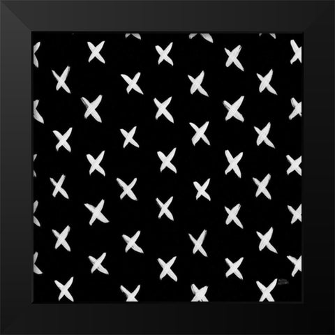 Scandy Baby Pattern IIB Black Modern Wood Framed Art Print by Averinos, Melissa