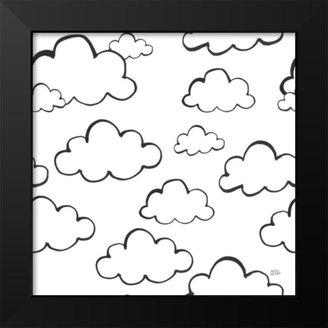 Scandy Baby Pattern IIIA Black Modern Wood Framed Art Print by Averinos, Melissa