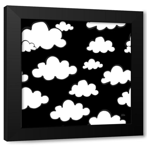 Scandy Baby Pattern IIIB Black Modern Wood Framed Art Print by Averinos, Melissa