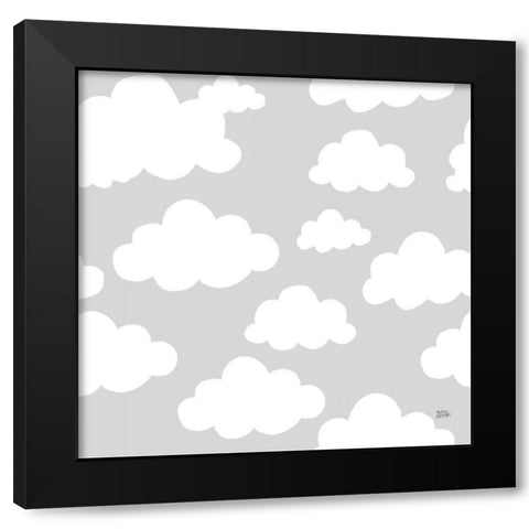 Scandy Baby Pattern IIIC Black Modern Wood Framed Art Print by Averinos, Melissa