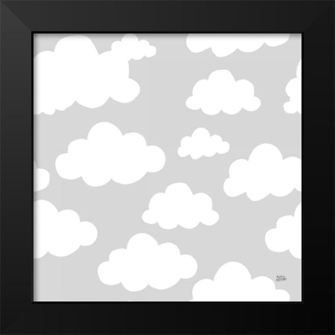 Scandy Baby Pattern IIIC Black Modern Wood Framed Art Print by Averinos, Melissa