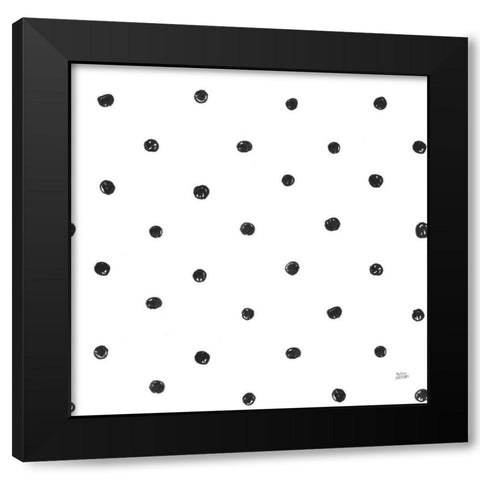Scandy Baby Pattern V Black Modern Wood Framed Art Print with Double Matting by Averinos, Melissa