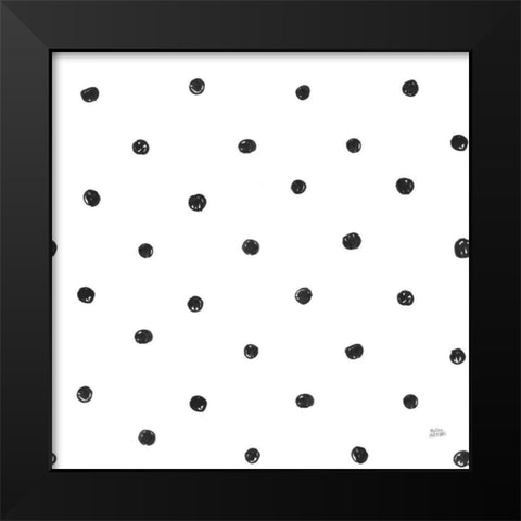Scandy Baby Pattern V Black Modern Wood Framed Art Print by Averinos, Melissa