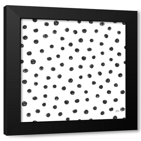 Scandy Baby Pattern VI Black Modern Wood Framed Art Print with Double Matting by Averinos, Melissa