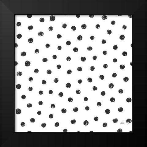 Scandy Baby Pattern VI Black Modern Wood Framed Art Print by Averinos, Melissa