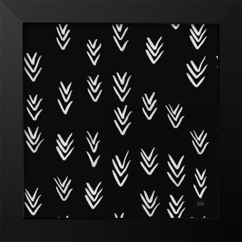 Scandy Baby Pattern VIIB Black Modern Wood Framed Art Print by Averinos, Melissa