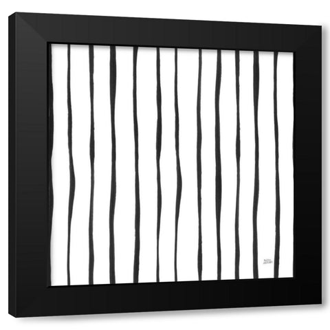 Scandy Baby Pattern VIII Black Modern Wood Framed Art Print with Double Matting by Averinos, Melissa