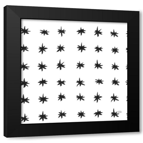 Scandy Baby Pattern IX Black Modern Wood Framed Art Print with Double Matting by Averinos, Melissa