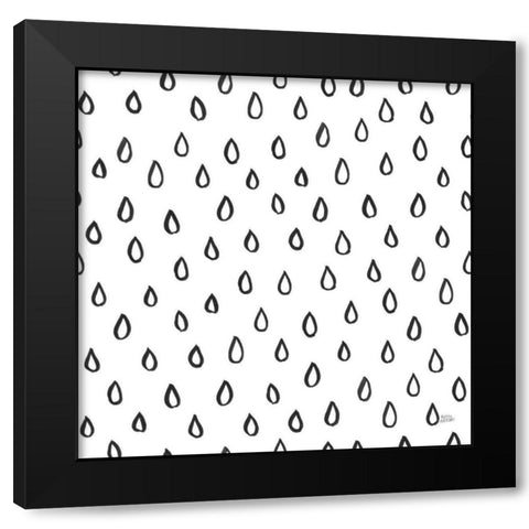 Scandy Baby Pattern XII Black Modern Wood Framed Art Print with Double Matting by Averinos, Melissa