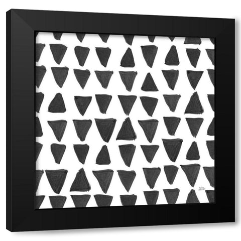 Scandy Baby Pattern XIIIA Black Modern Wood Framed Art Print with Double Matting by Averinos, Melissa