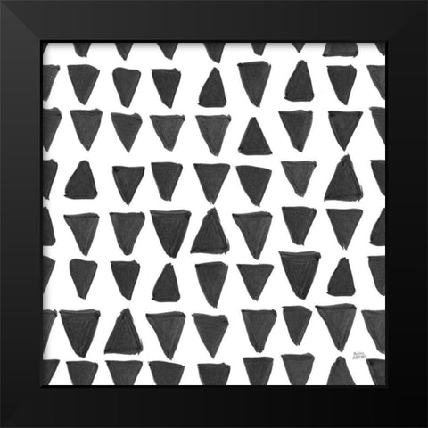 Scandy Baby Pattern XIIIA Black Modern Wood Framed Art Print by Averinos, Melissa