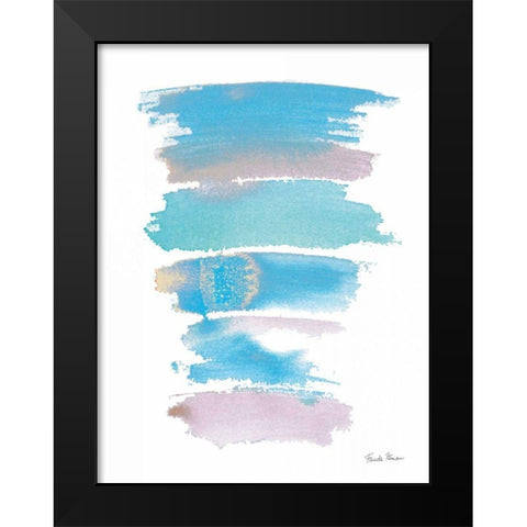 Sideways II Pastel Black Modern Wood Framed Art Print by Zaman, Farida