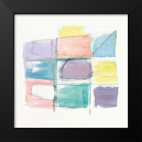 131 West 3rd Street Sq III on White Pastel Black Modern Wood Framed Art Print by Schick, Mike