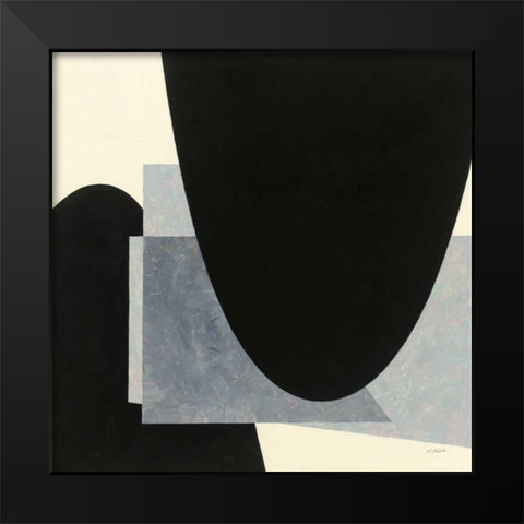 Blackbird Black Modern Wood Framed Art Print by Schick, Mike