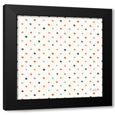 Seaside Village Pattern XA Black Modern Wood Framed Art Print with Double Matting by Marshall, Laura