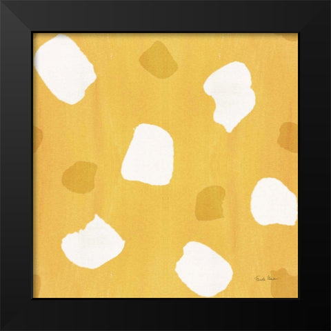 Tutti Frutti Pattern IVD Black Modern Wood Framed Art Print by Zaman, Farida