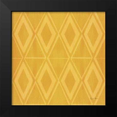 Tutti Frutti Pattern VID Black Modern Wood Framed Art Print by Zaman, Farida