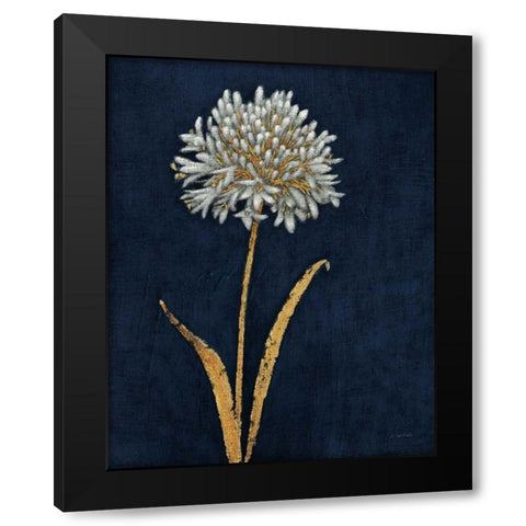 Shimmering Summer I Indigo Crop Black Modern Wood Framed Art Print by Wiens, James