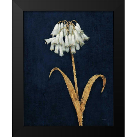 Shimmering Summer II Indigo Crop Black Modern Wood Framed Art Print by Wiens, James