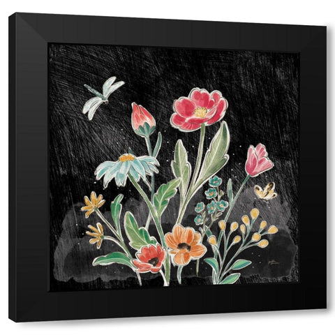 Boho Field III Black Black Modern Wood Framed Art Print by Penner, Janelle