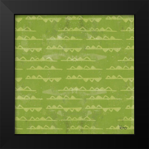 Good Vibes Pattern IIIC Black Modern Wood Framed Art Print by Charron, Veronique