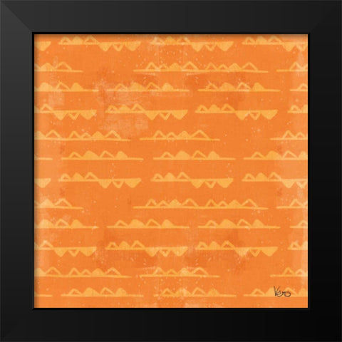 Good Vibes Pattern IIID Black Modern Wood Framed Art Print by Charron, Veronique