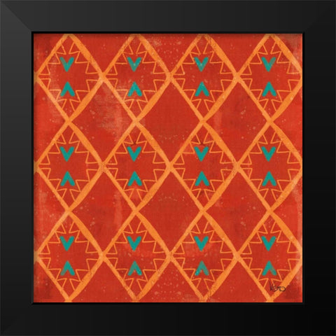Good Vibes Pattern IV Black Modern Wood Framed Art Print by Charron, Veronique