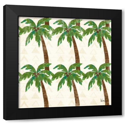 Good Vibes Pattern VA Black Modern Wood Framed Art Print with Double Matting by Charron, Veronique