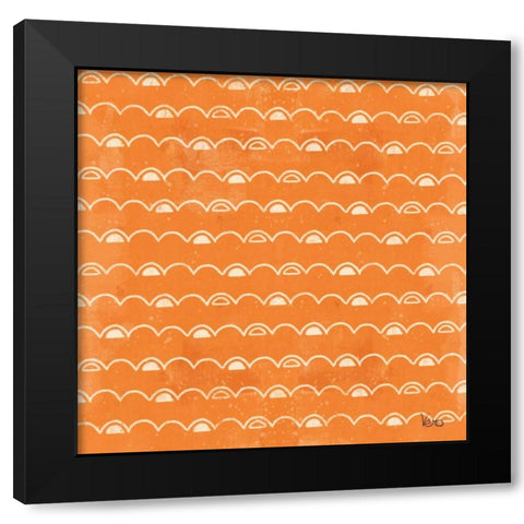 Good Vibes Pattern VID Black Modern Wood Framed Art Print with Double Matting by Charron, Veronique