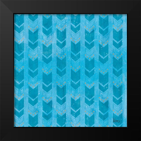 Good Vibes Pattern VIIIC Black Modern Wood Framed Art Print by Charron, Veronique