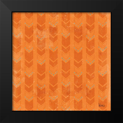 Good Vibes Pattern VIIIE Black Modern Wood Framed Art Print by Charron, Veronique