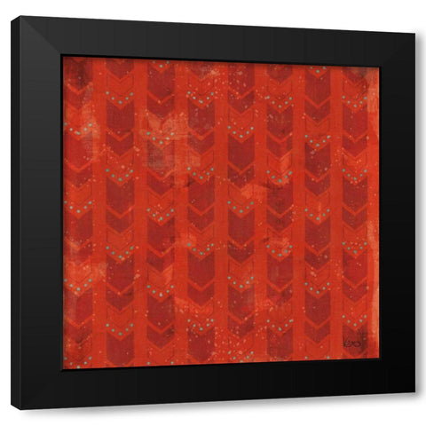 Good Vibes Pattern VIIIF Black Modern Wood Framed Art Print with Double Matting by Charron, Veronique
