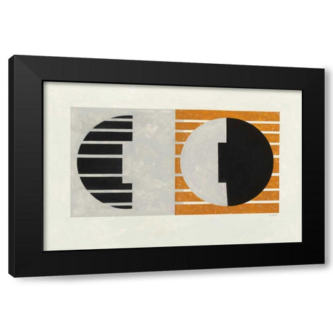 Latitude Black Modern Wood Framed Art Print by Schick, Mike