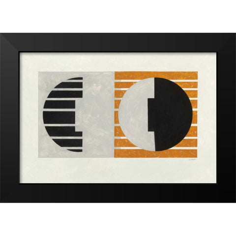 Latitude Black Modern Wood Framed Art Print by Schick, Mike