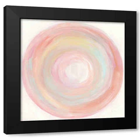 Tropical Swirl II Black Modern Wood Framed Art Print by Rhue, Piper