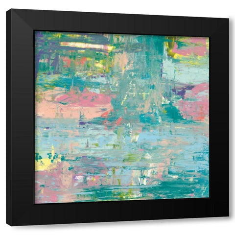 Islands Abstract I Black Modern Wood Framed Art Print by Rhue, Piper