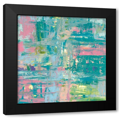 Islands Abstract II Black Modern Wood Framed Art Print by Rhue, Piper