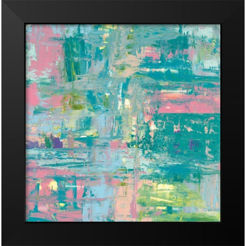 Islands Abstract II Black Modern Wood Framed Art Print by Rhue, Piper