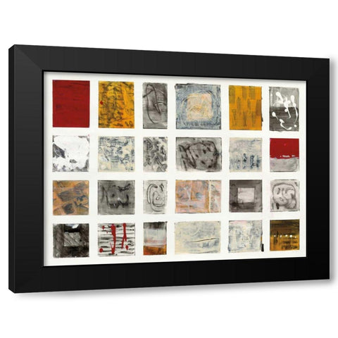 Tokens of Today Black Modern Wood Framed Art Print by Rhue, Piper