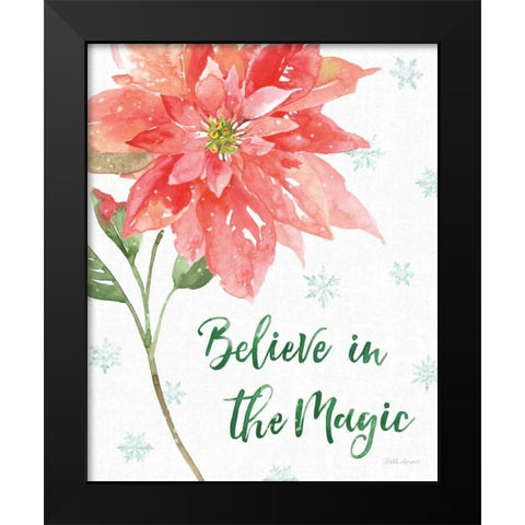 Holiday Flora V Black Modern Wood Framed Art Print by Grove, Beth